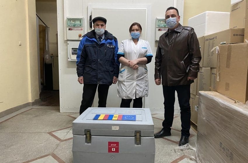 FOTO: Dozele de vaccin, AstraZeneca, au fost transmise în regiunea transnistreană