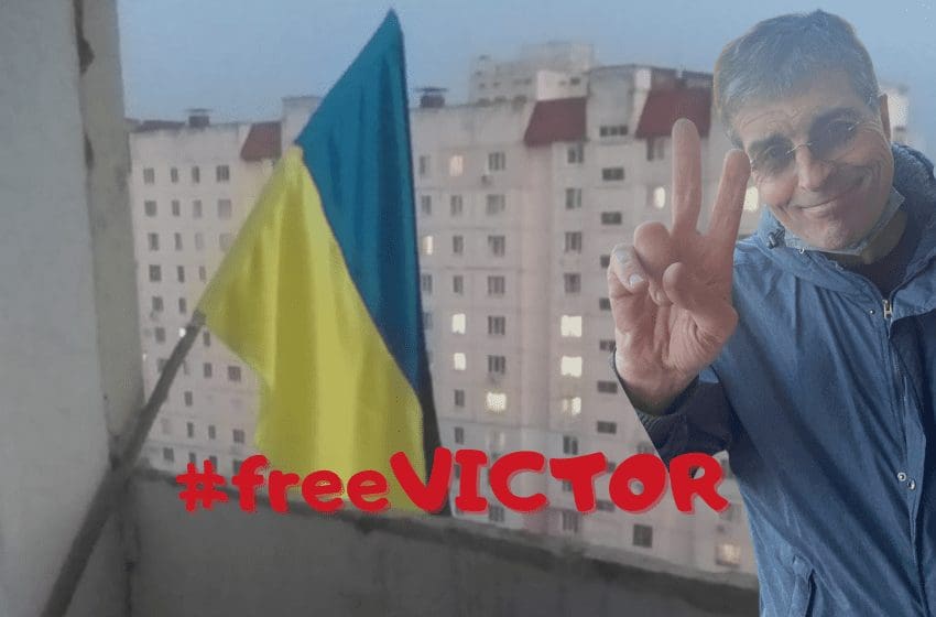  FOTO. Condamnat de regimul de la Tiraspol pentru drapelul ucrainean și nesupunere