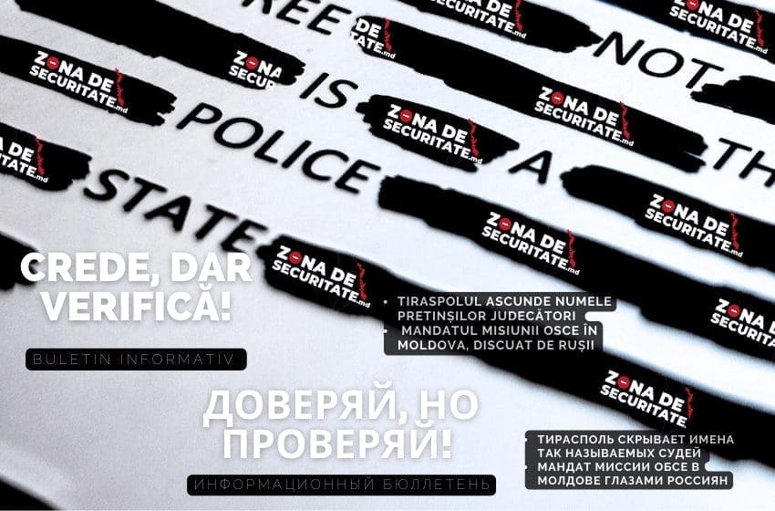 Crede, dar verifică! Tiraspolul ascunde numele pretinșilor judecători și cât achită R. Moldova pentru a fi membru OSCE
