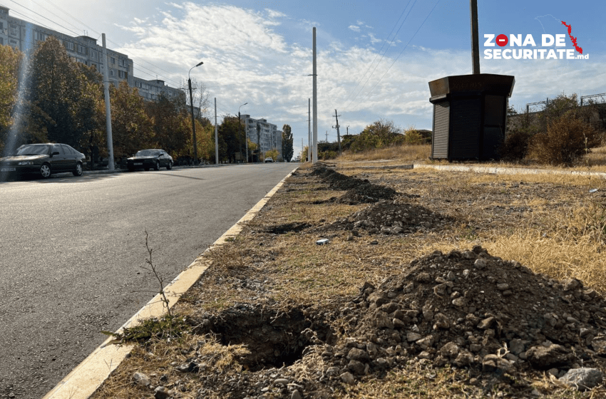  VIDEO. Tiraspolul vrea să facă o barieră din piloni între Varnița și Bender/Tighina. Au fost săpate zeci de gropi